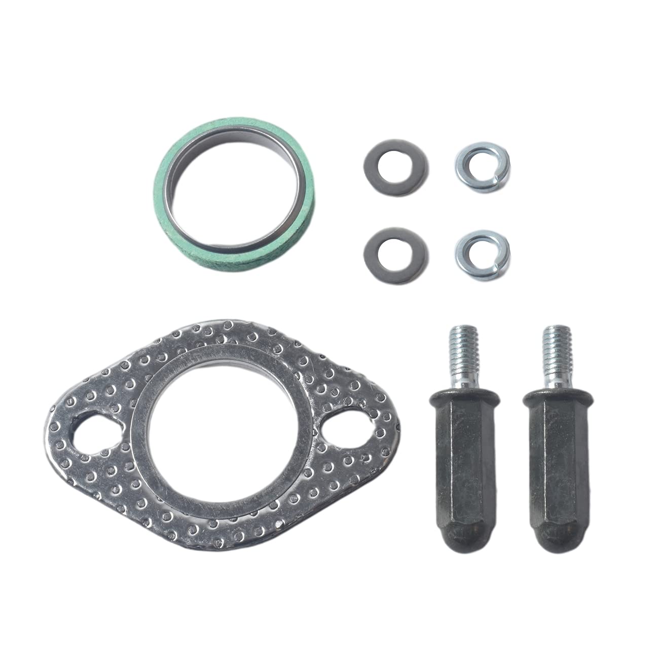 WANTHER GY6 Exhaust Kit for GMB139 Engine - Metal Nuts, Gasket & Studs for 50cc-150cc Scooters, ATVs, Go Karts, Moped