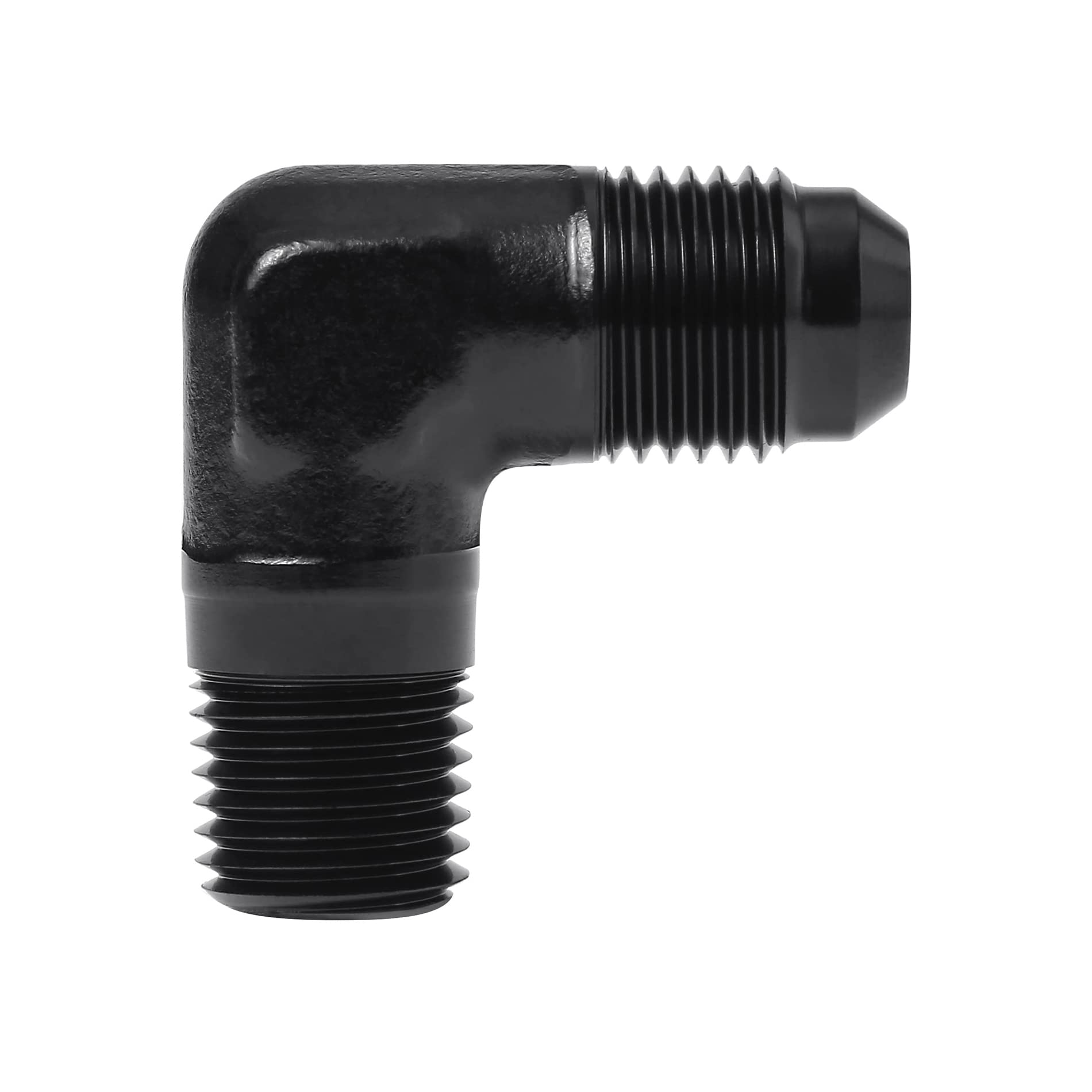 Evil Energy 6An To 1/4'' Npt Male 90 Degree Fitting Adapter Aluminum