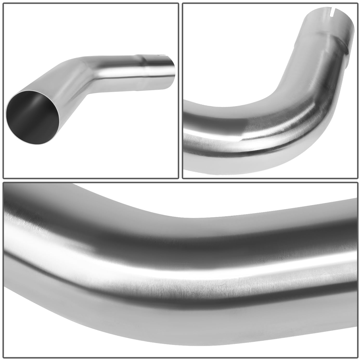 DNA MOTORING 16Pcs 2" Stainless Steel Exhaust Tubing Mandrel Bend Kit, Universal Fit, Model ZTL-20SS, Metallic Finish