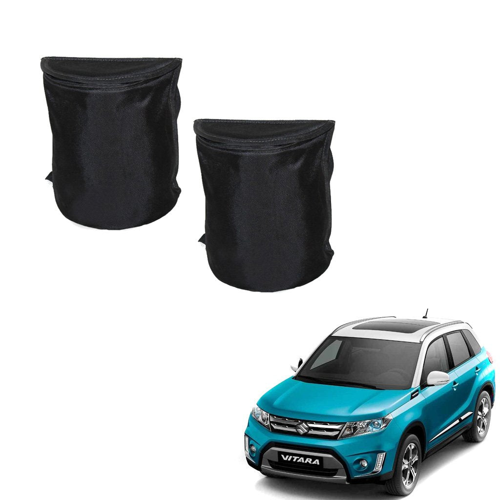 Kozdiko Semi Cylindrical Car Dustbin Set of 2 Pcs for Vitara Brezza