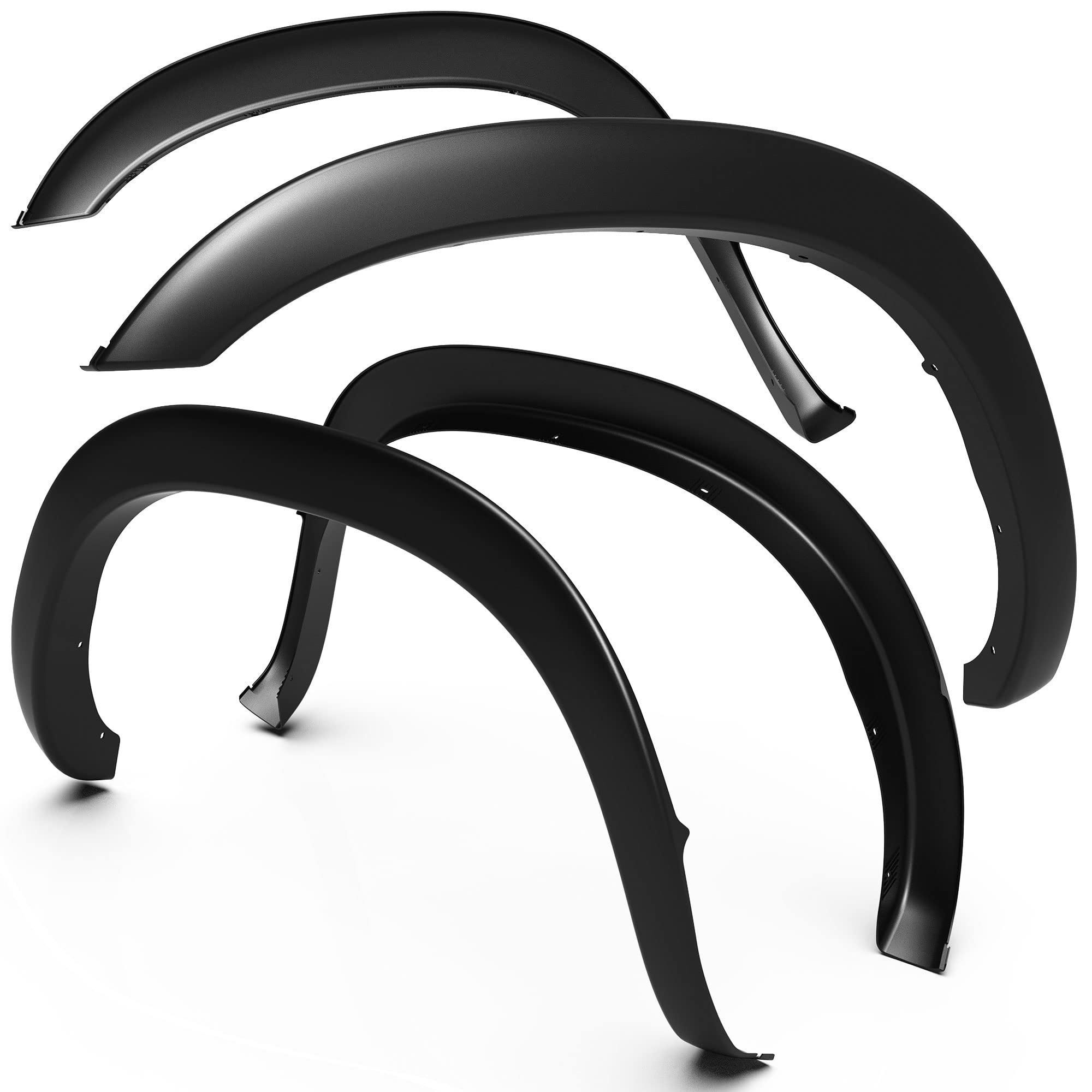 Tyger Auto Tg-Ff6D4208 For 2002-2008 Dodge Ram 1500; 2003-2009 Ram 2500 3500 (Only Fit 8' Truck Bed) | Paintable Fine-Textured Matte Black Factory Style Fender Flare Set, 4 Piece