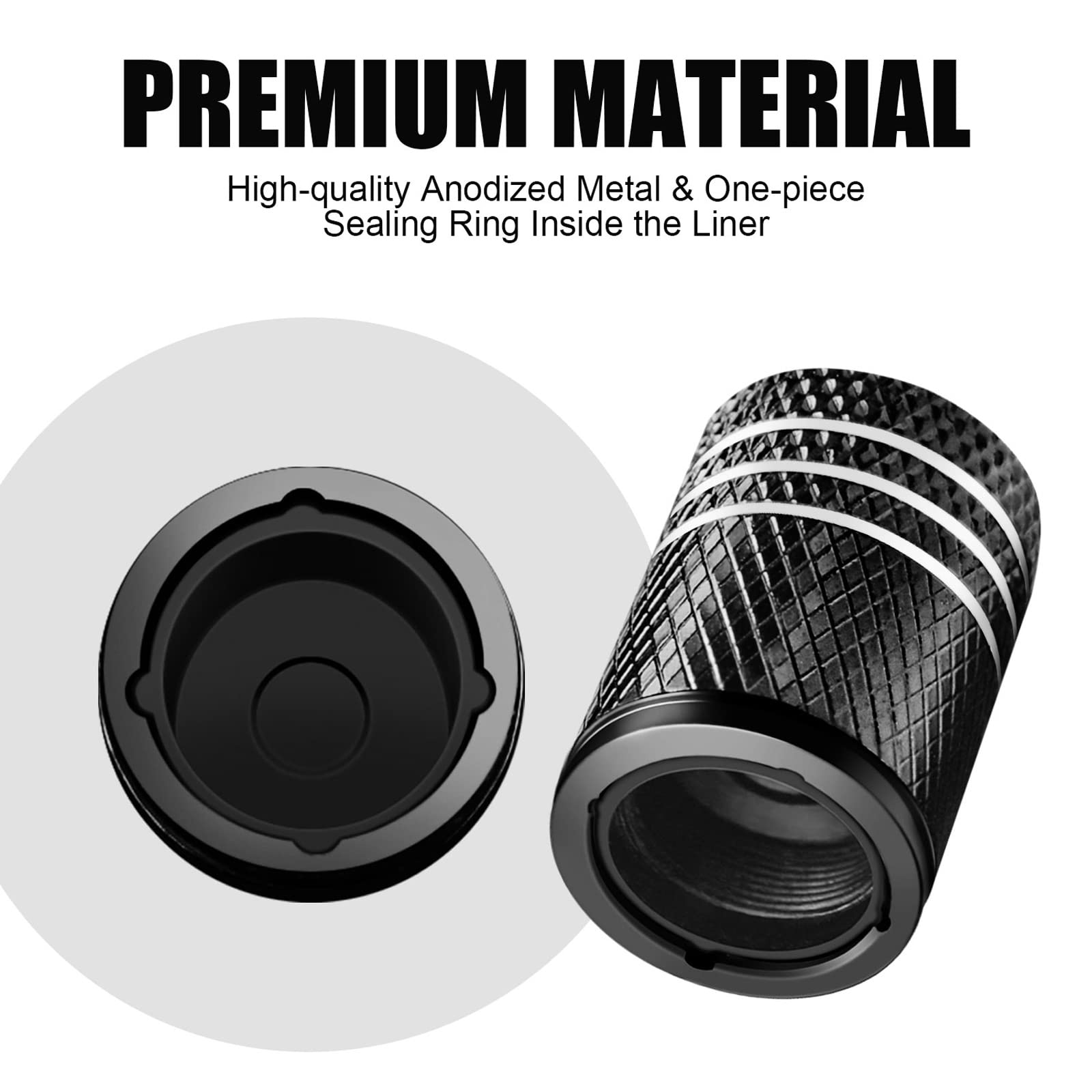 Tire Valve Stem Caps For Car Tire Cap 5 Pack Corrosion Resistant Leak-Proof Premium Alloy American Flag Universal For Car Bike T