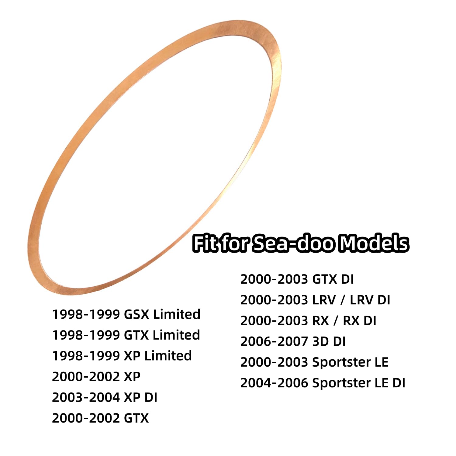Kvjicdo 274000511 Exhaust Sealing Ring Gasket Fit For Sea-Doo 951 Gsx Gtx Xp Rx Lrv Sportster Rep 274-000-511