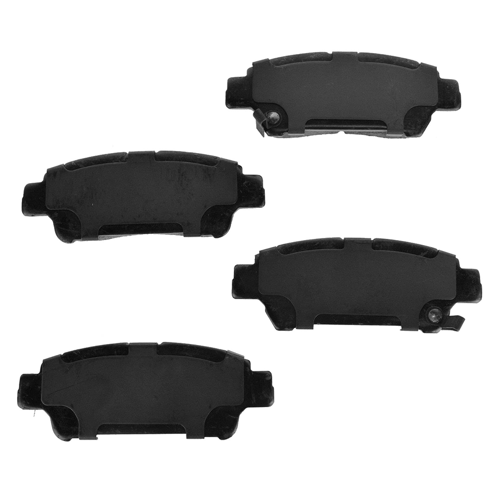 Trq Rear Brake Pad & Rotor Kit Brake Pads Brake Rotor Semi-Metallic Compatible With 2004-2010 Toyota Sienna