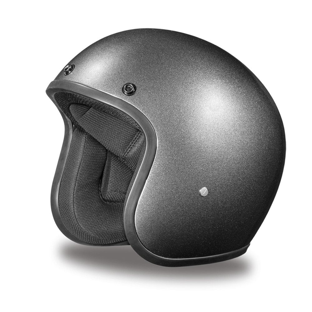 Daytona Helmets 3/4 Open Face Motorcycle Helmet - Dot Approved [Gun Metal Grey Metallic] [Xl]