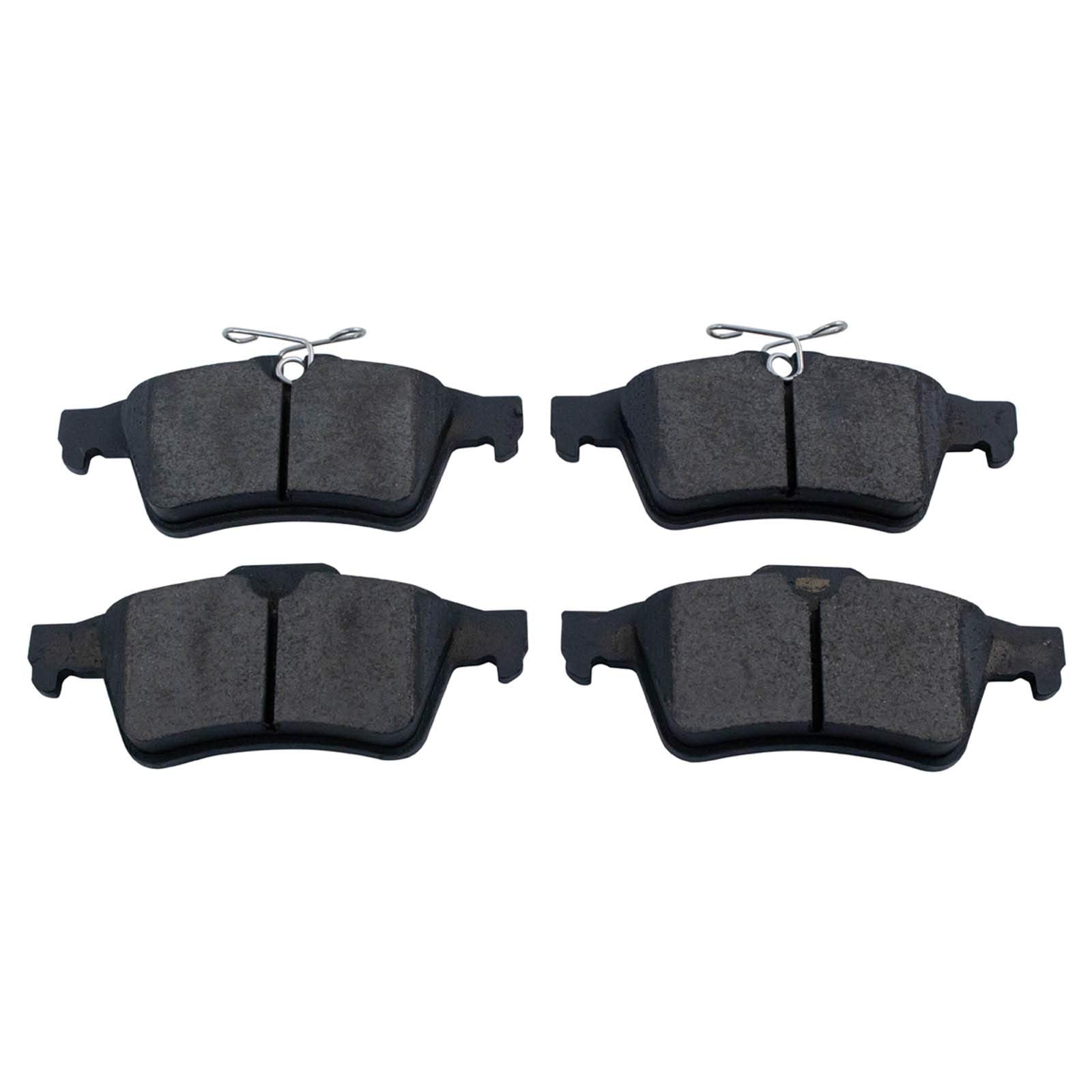 TRQ Rear Brake Pad & Rotor Kit Brake Pads Brake Rotor Ceramic Compatible with 2018-2019 Ford Transit Connect