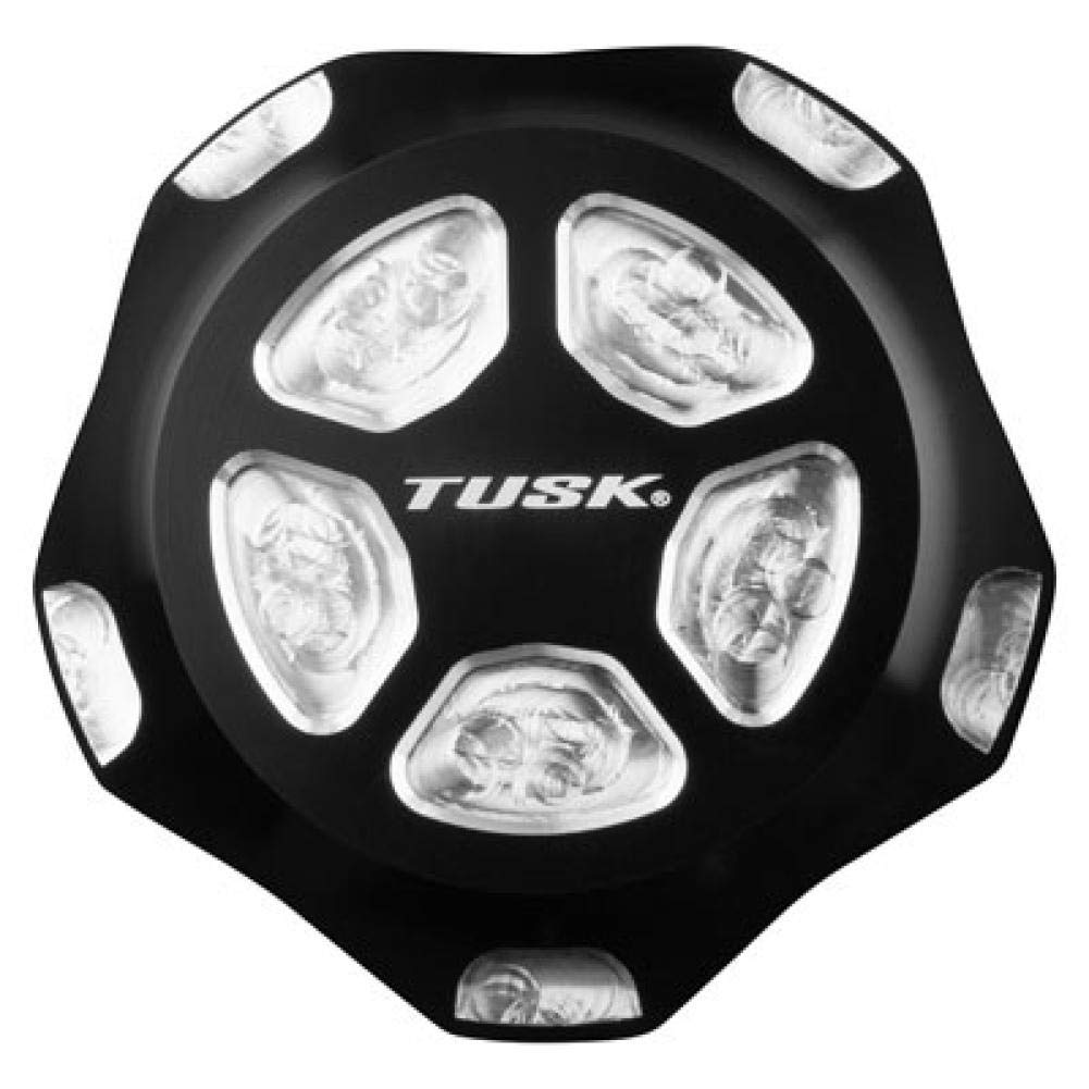 Tusk Billet Aluminum Gas Cap Black/Silver - Fits: Polaris RANGER RZR XP 1000 2014-2019