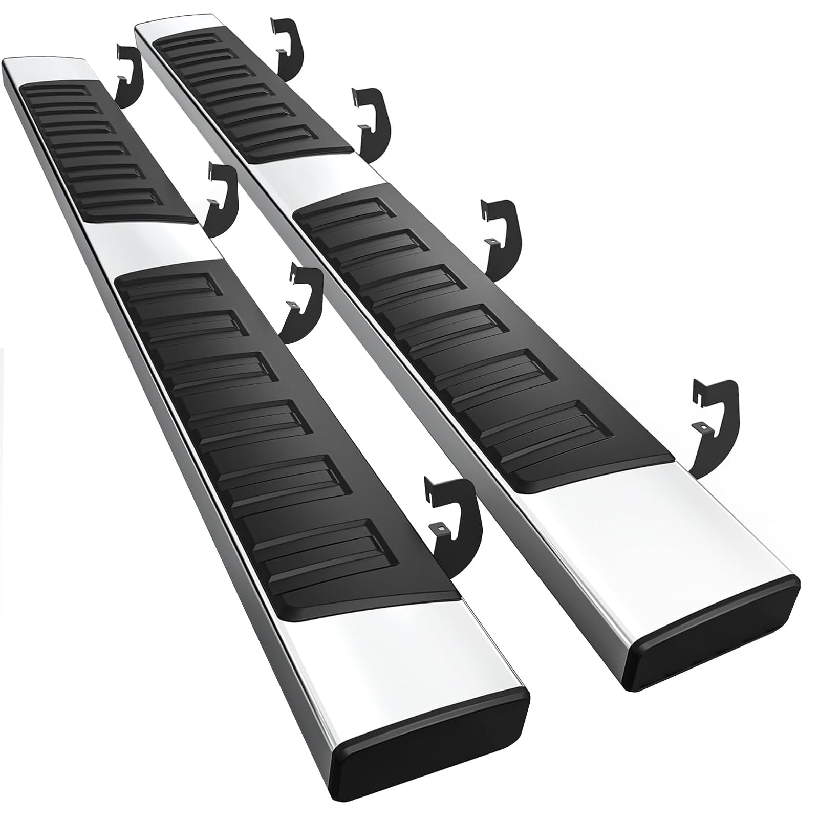 Running Boards 6 Inches Crew Cab For Chevy Silverado/Gmc Sierra 2007-2018 1500 | 2019 Limited/Ld | 2007-2019 2500Hd/3500Hd (4 Fu