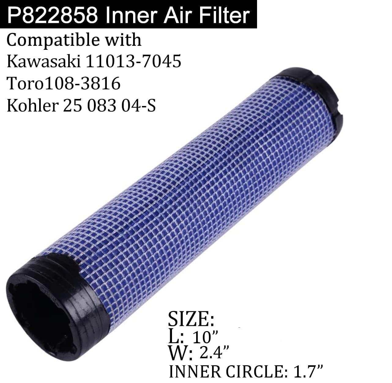 Podoy P822858 And P821575 Air Filter Set Compatible With Fpg05 Air Cleaner Replaces 11013-7044 & 11013-7045 46438 & 42985 250830
