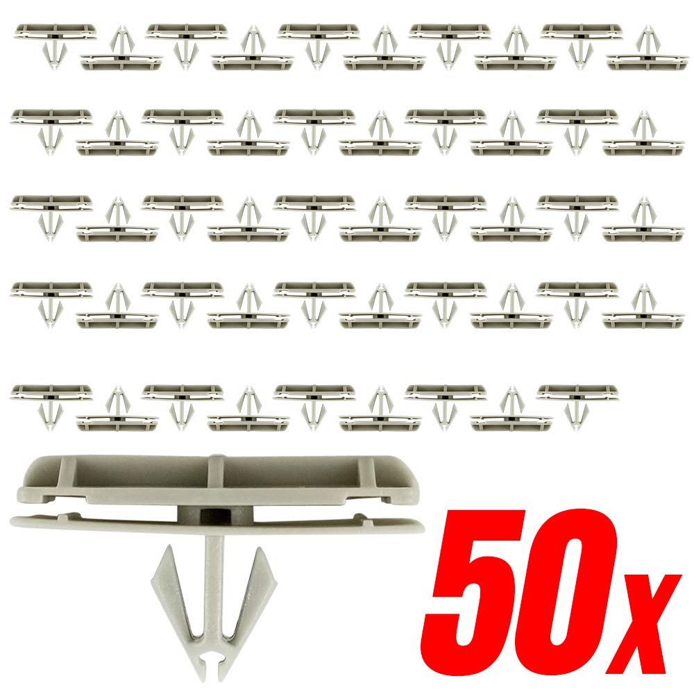 Mean Mug Auto 23181-6133A 50X Fender Flare Moulding Clips - Compatible With: Chrysler, Jeep - Wrangler, Liberty - Replaces Oem #