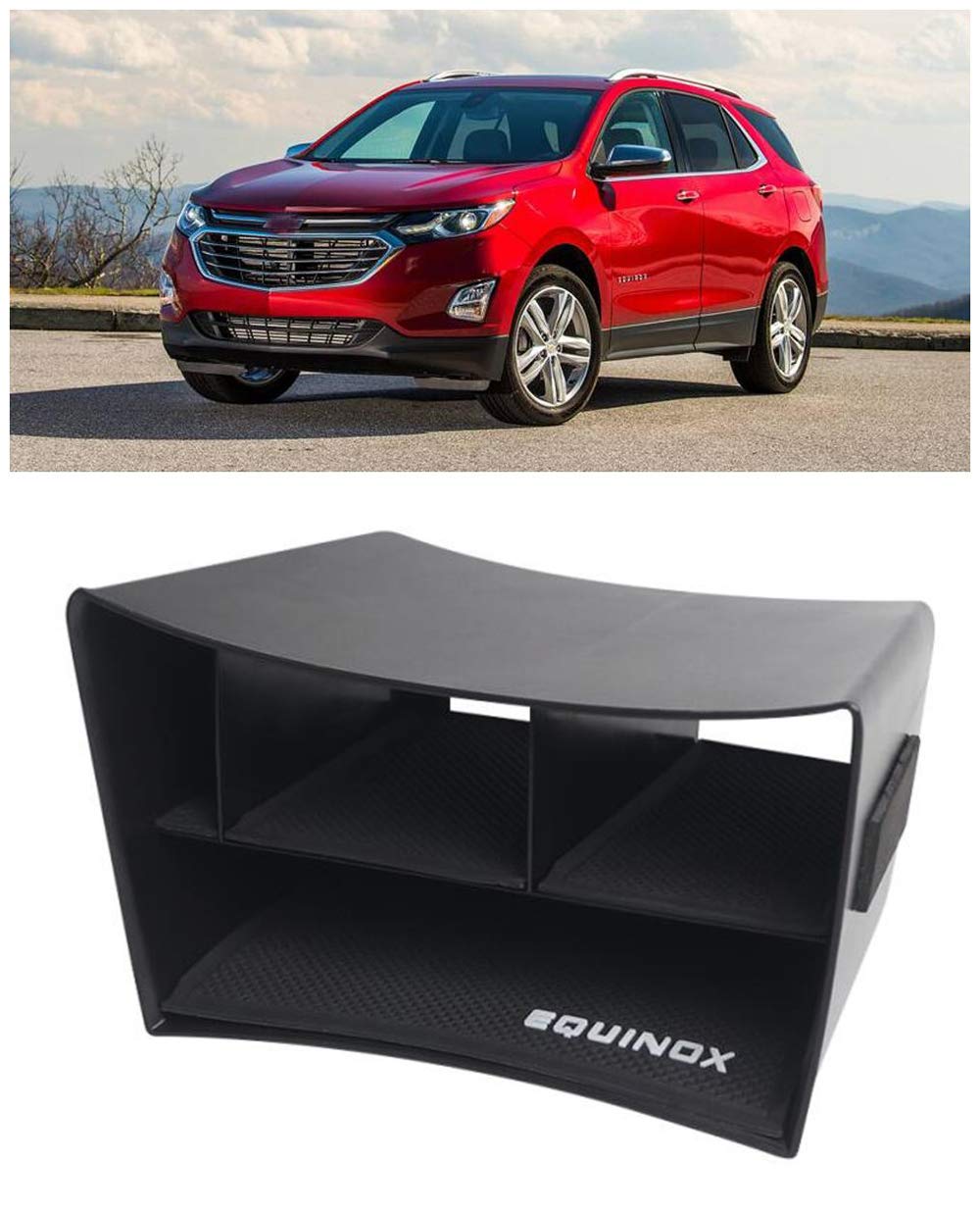 Salusy Car Central Center Console Organizer Insert Tray Storage Box Holder Compatible for Chevrolet Equinox 2018 2019 2020 2021 