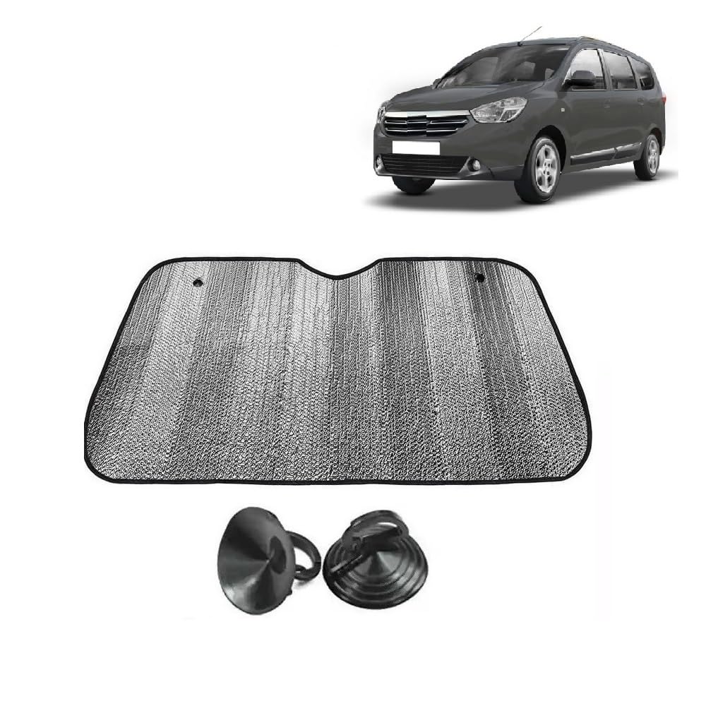 Car Windshield Sun Shade UV Rays Protector Silver Sunshade Solar Reflective suitable for Renault Lodgy