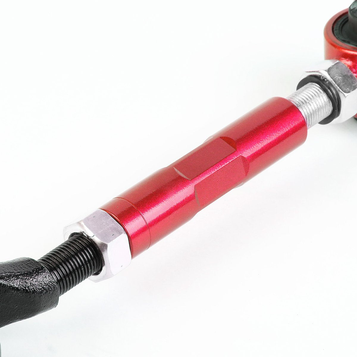 Auto Dynasty Rear Upper Toe Control Arm Camber Set for Honda Accord/Acura TSX/MDX - Red