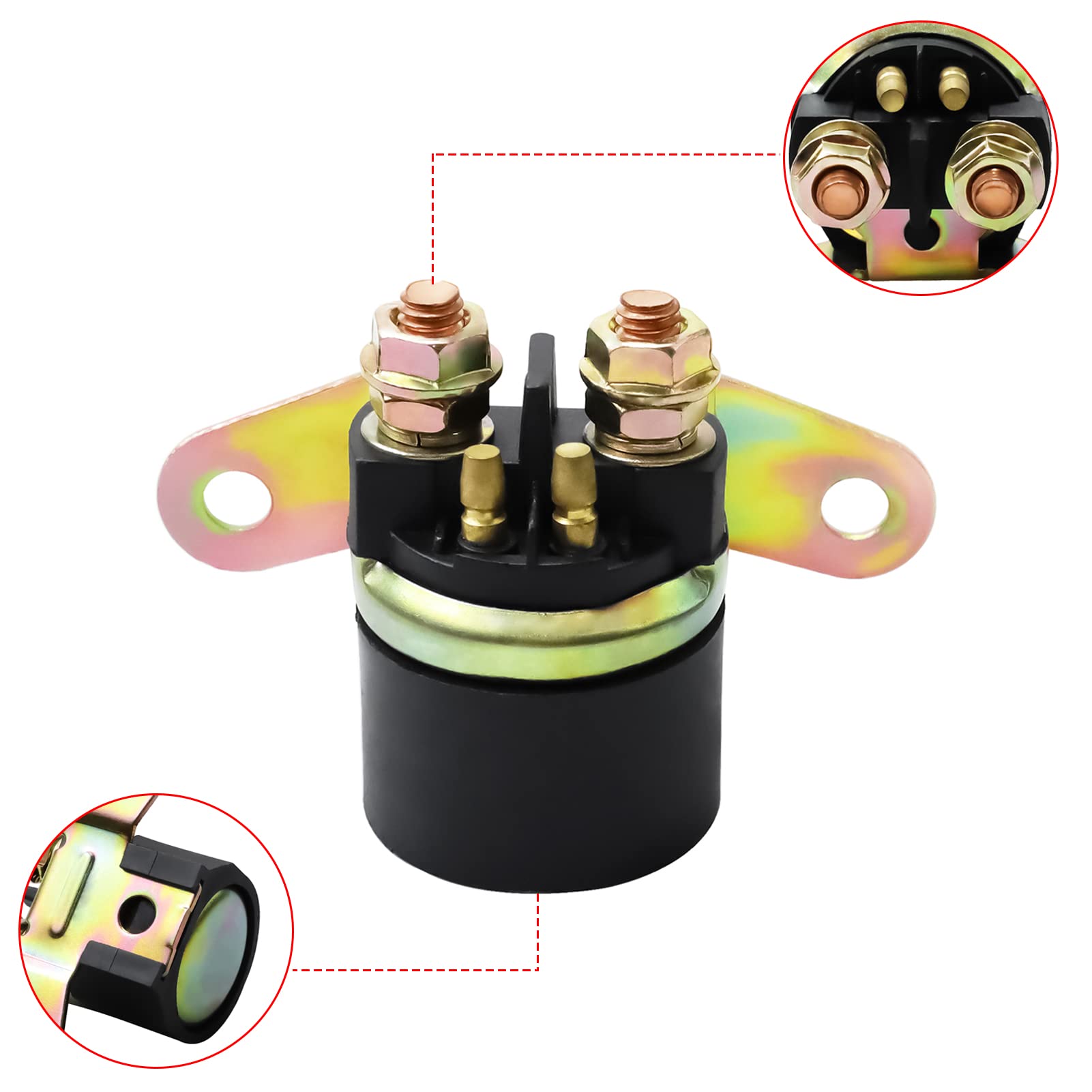 VTX1800 Starter Solenoid Relay for Honda VTX 1800 2002-2008 for Arctic CAT 250 300 1998-2005 SKI-DOO Expedition LE 1200 for Suzu