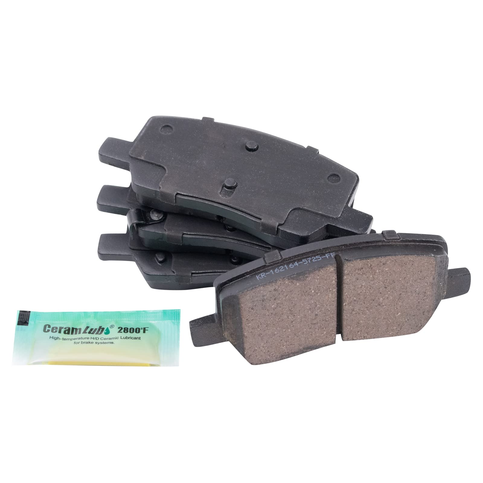 TRQ Rear Brake Pads Ceramic Compatible with 2016-2021 Tesla S X