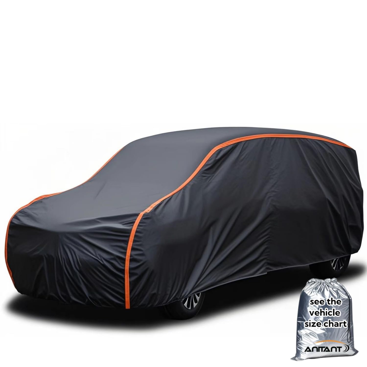 Anitant Mini Van Cover,Large Car Cover,Car Cover Waterproof All Weather Van Cover Rainuv Protection Super Lightweight Full Exter