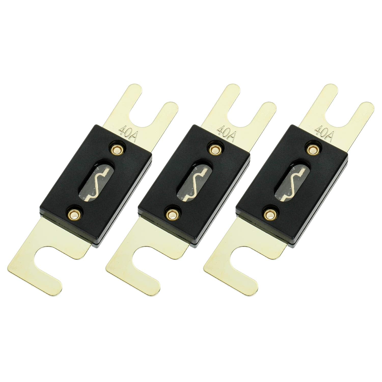 Bojack 40 Amp 32 Vdc Anl Blade Fuse For Car Audio And Video System (Pack Of 3)