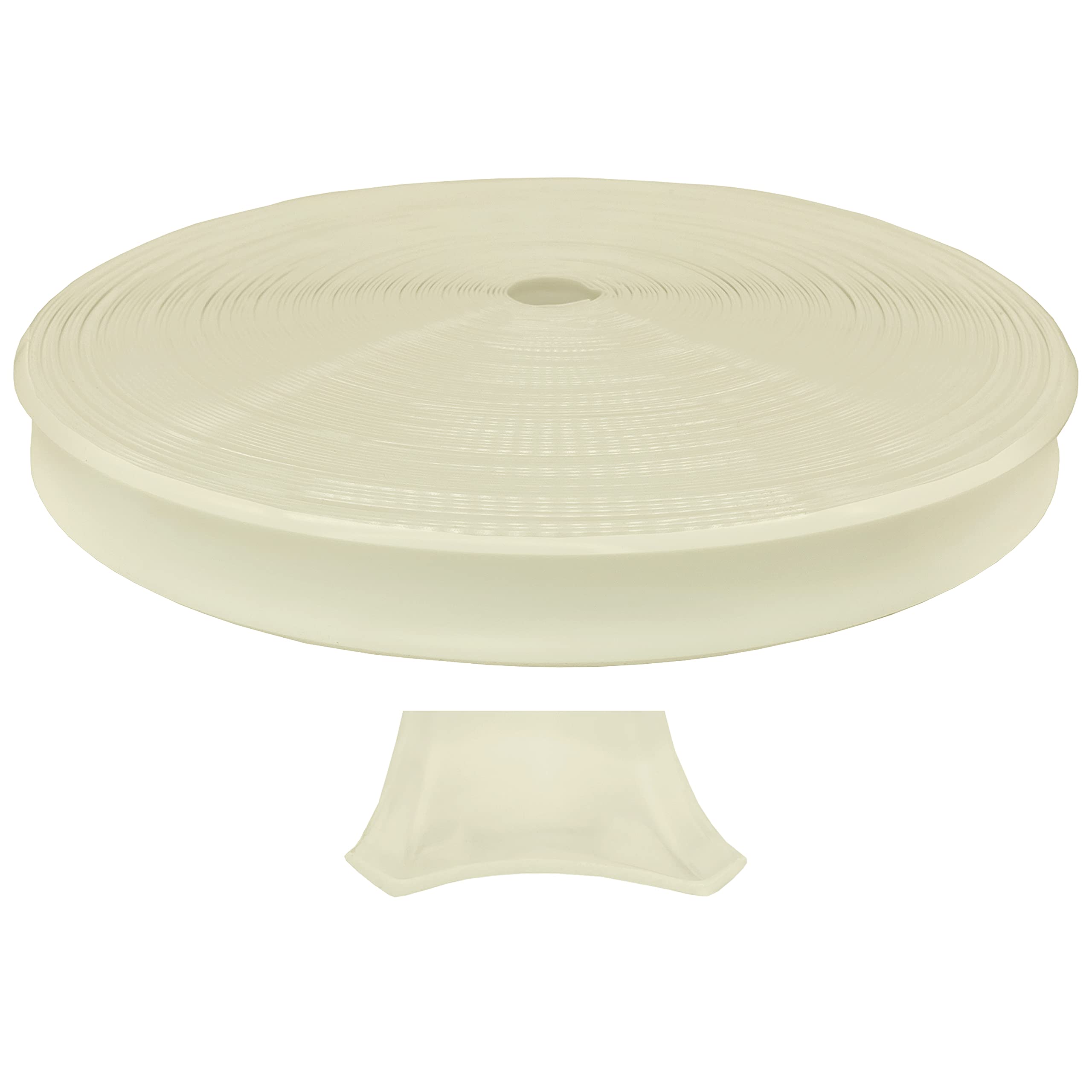 Automotive Authority colonial White Vinyl 1 Insert Molding Trim Screw cover RV camper Travel Trailer (colonial White (Tanish Bei