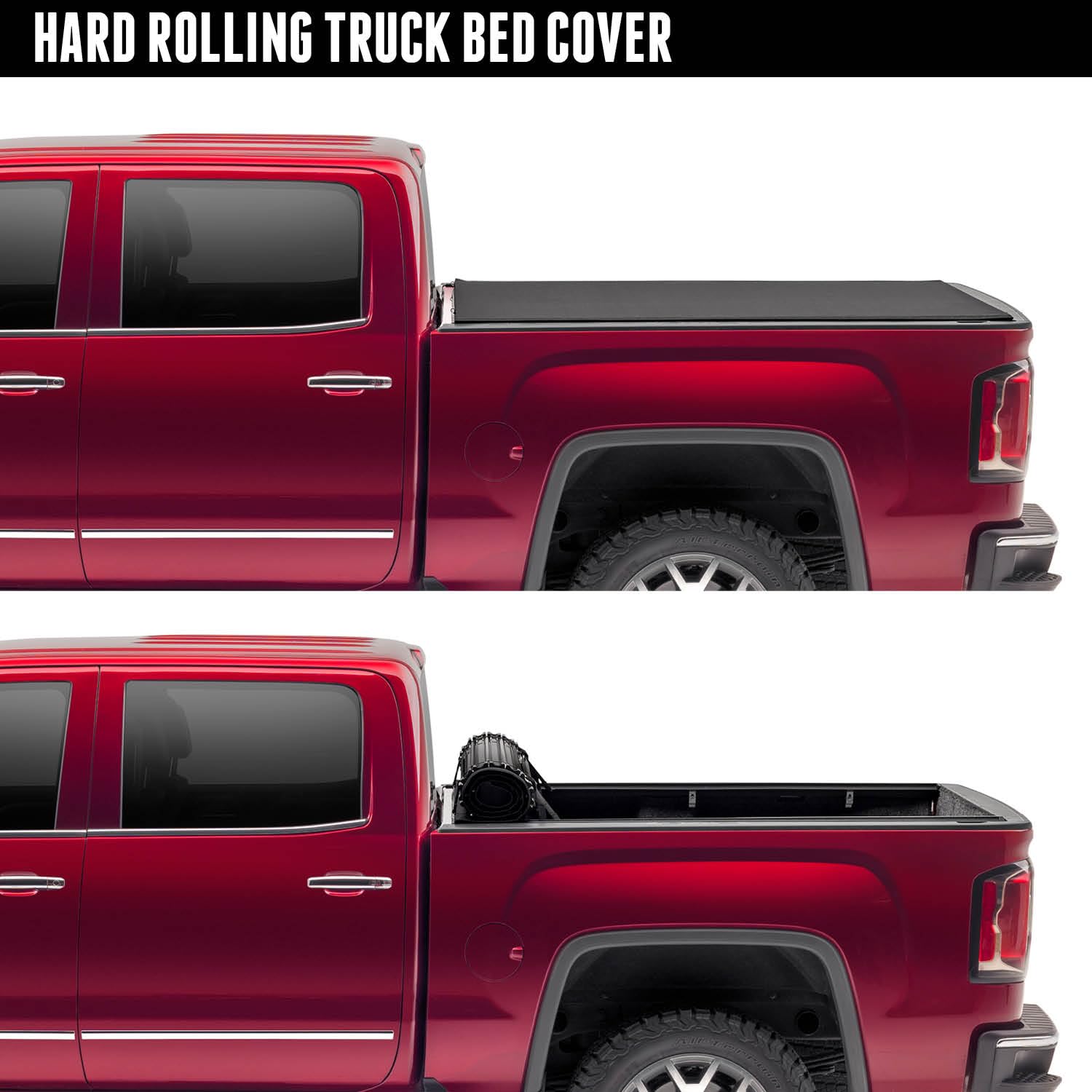 Realtruck Truxedo Sentry Ct Hard Rolling Truck Bed Tonneau Cover | 1572816 | Fits 2019 - 2025 Chevy/Gmc Silverado/Sierra 1500, 2