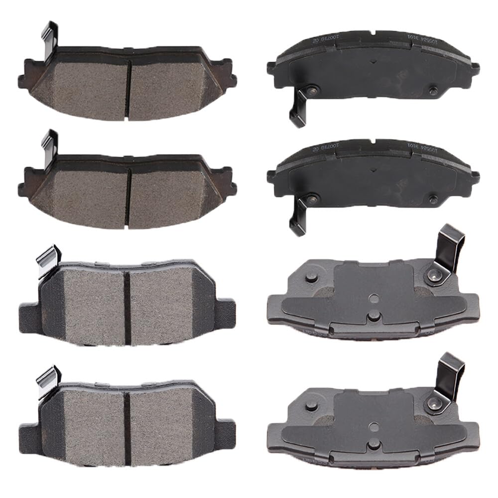 cciyu D373 D374 Front & Rear Brake Pads For Honda Civic 1988-1989