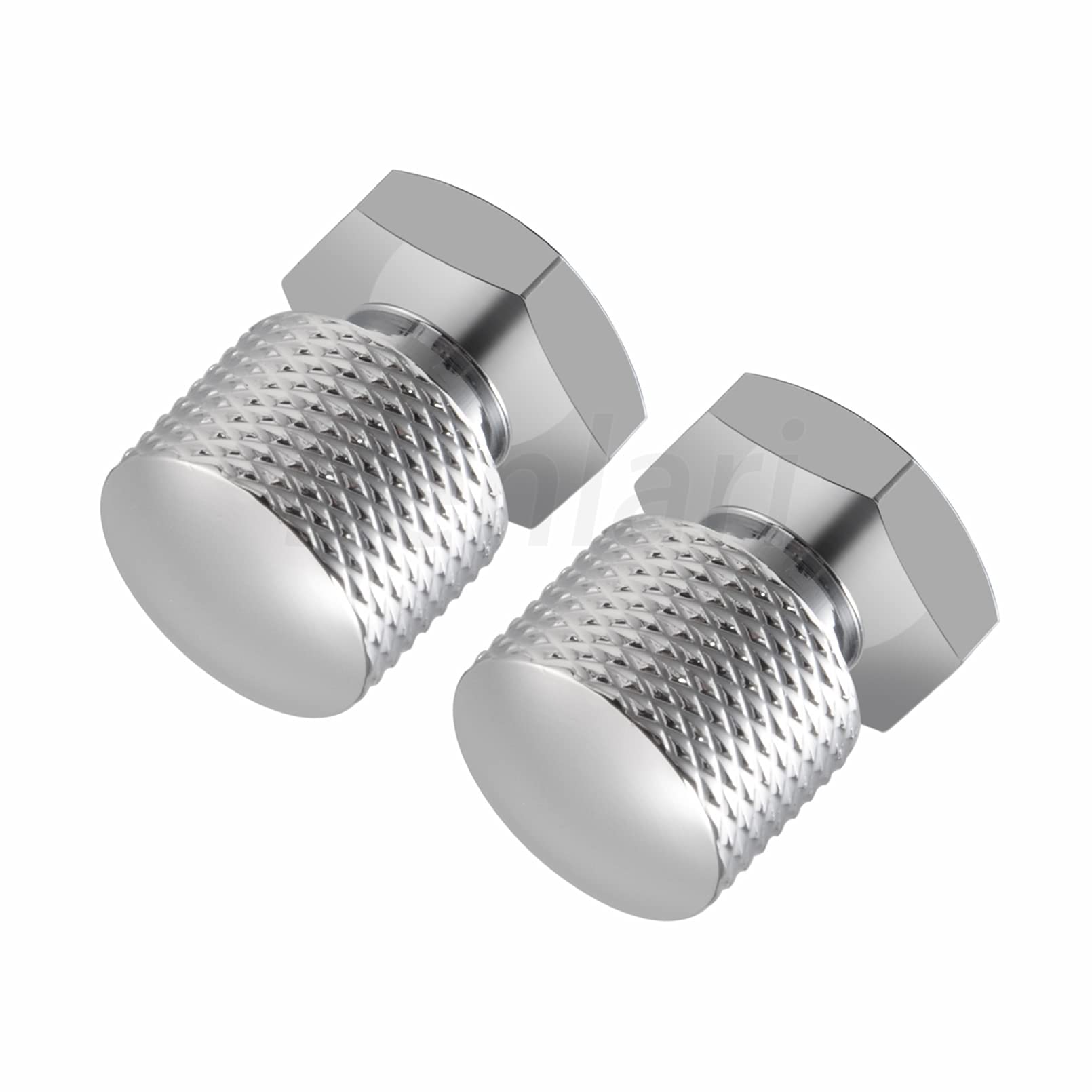 Benlari Chrome Solo Seat Nuts Seat Mounting Nuts 1/4''-20 Thread Compatible For Harley Davidson Touring Softail Street Glide Roa