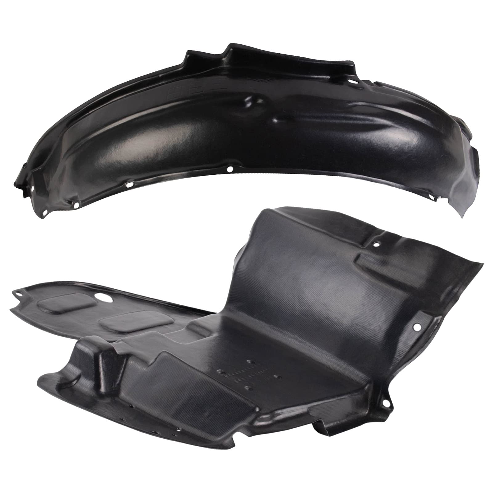 Trq Inner Fender Liner Set Compatible With 1993-2001 Subaru Impreza Su1248102 Su1249101