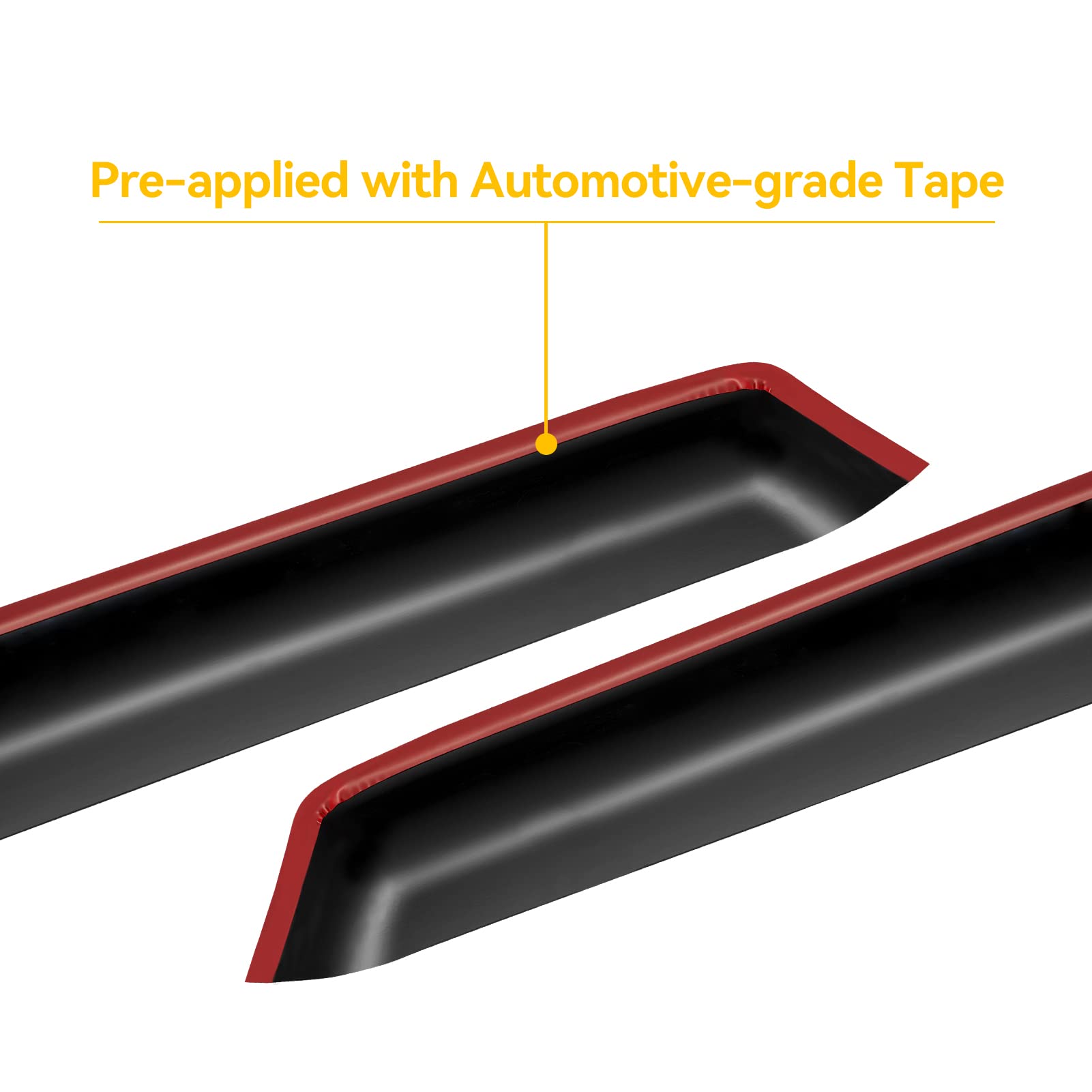 Cxdar Window Rain Guards Visors For 2007-2014 Ford Edge, Out-Channel Window Vent Wind Shades Deflectors Shield For 07-15 Lincoln