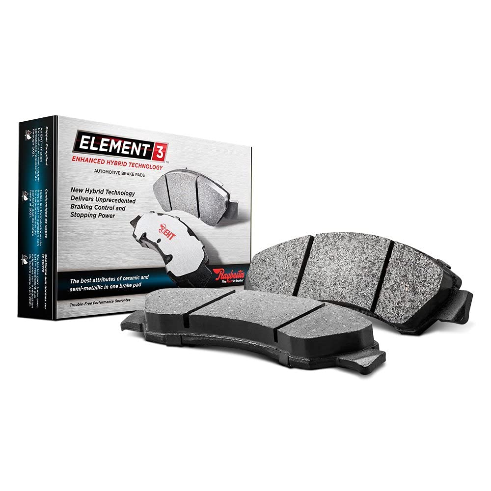 Raybestos Element3 Eht Automotive Replacement Front Brake Pad Set For Selected Chevrolet, Gmc Model Years (Eht2173H)