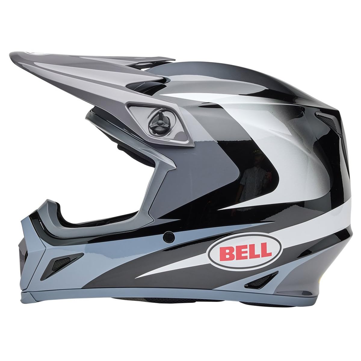 Bell Mx-9 Mips Dirt Helmet (Gloss Jackal Black/White - 2X-Large)