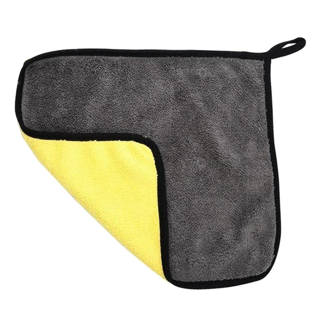CALANDIS Soft Car Washing Cleaning Drying Towel Cloth Hemming DoubleSided 38x45cm