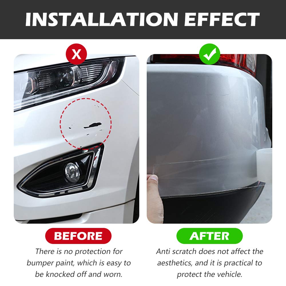 Cloudbuyer Car Door Edge Guard Clear Universal Door Sill Guard Car Door Trim Edge Guard Protection Film Anti-Collision Fits For
