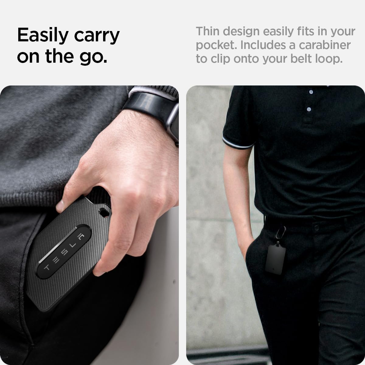 Spigen Card Holder Case Designed For Tesla Key Cards - 2 Pack