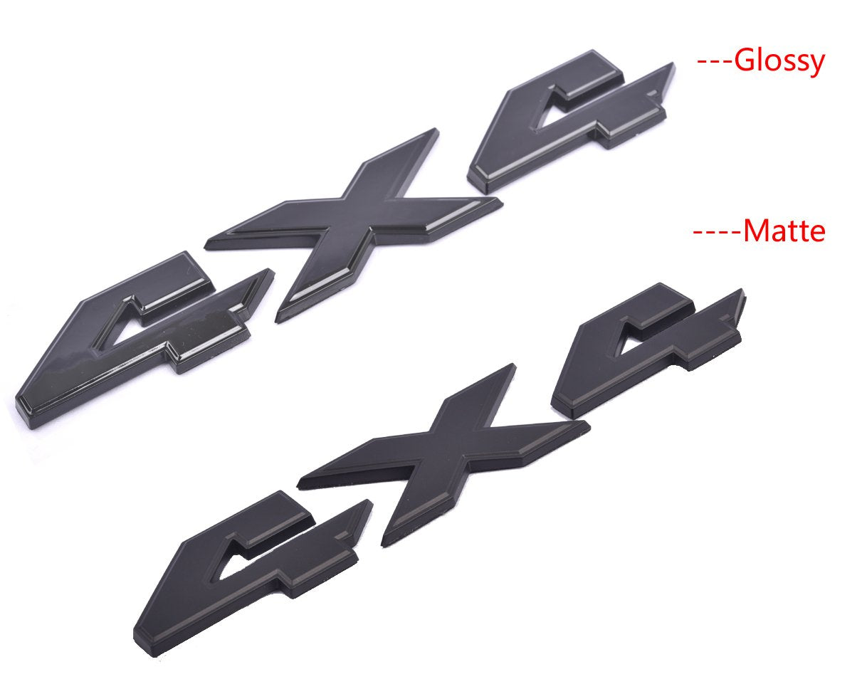 Aimoll Ram 4X4 Emblems Nameplate 3D Decals Stickers Replacement For Ram 1500 2500 3500 (Matte Black)