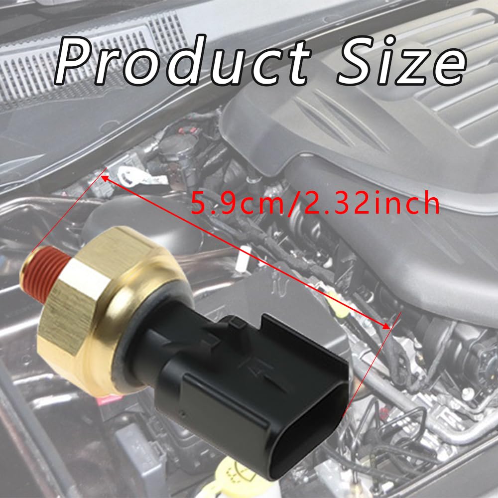 Engine Oil Pressure Switch, Oil Pressure Switch Sensor, Engine Oil Pressure Sensor Sender Switch, Oil Sensor Compatible with Chr