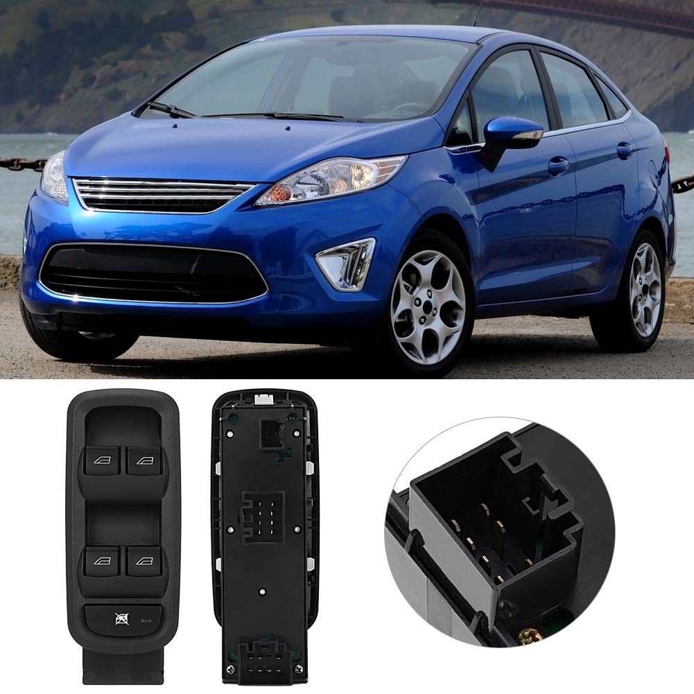 Suuonee Power Window Switch,Car Master Window Control Switch Accessories Fit For Fiesta 2011-2013 8A6T-14A132-Cc
