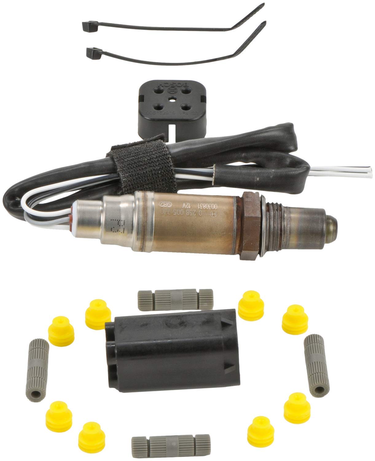 Bosch 15730 Premium Universal Fit Oxygen Sensor - Compatible With Select Acura, Audi, Buick, Cadillac, Chevrolet, Dodge, Gmc, Ho