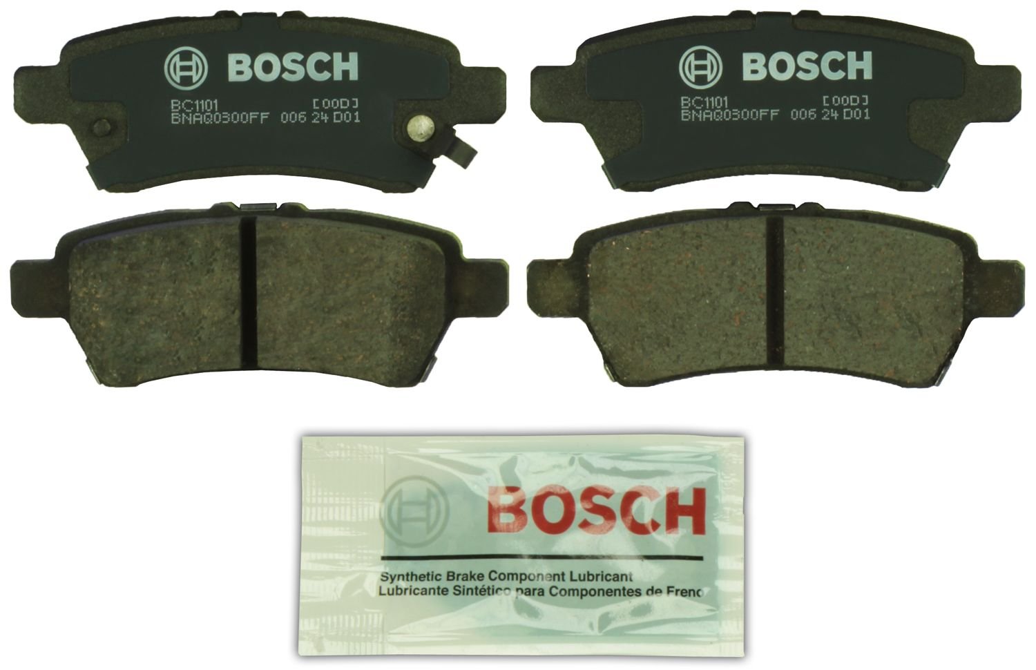 BOSCH BC1101 QuietCast Premium Ceramic Disc Brake Pad Set - Compatible with Select Nissan Pathfinder; REAR