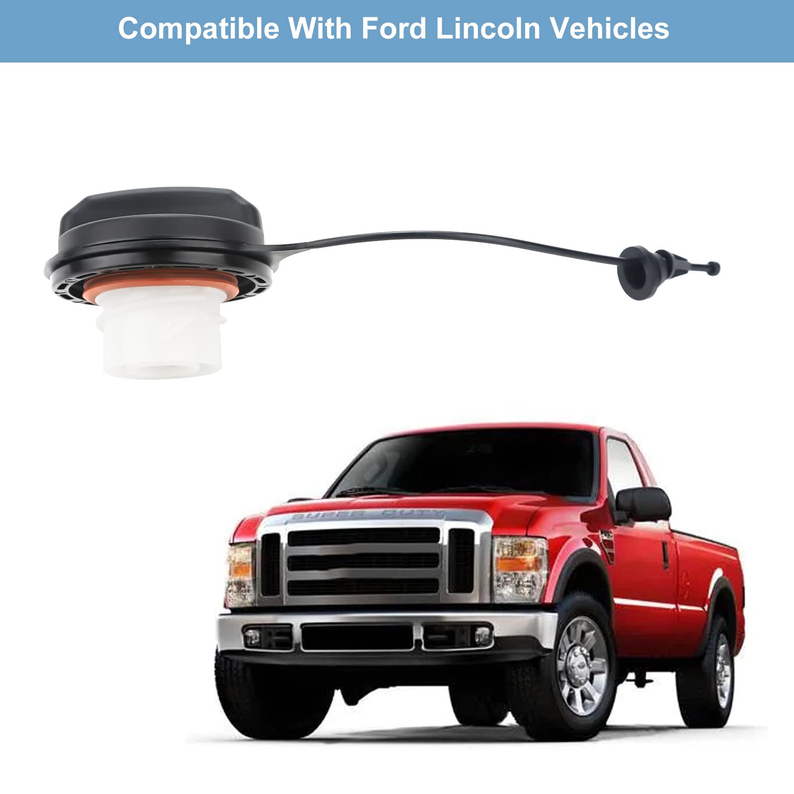 Fuel Tank Filler Cap,Gas Cap Compatible With Ford Lincoln- 2004-2009 E-150 E250,2005-2009 Expedition,2006-2009 F-150,2006-2009 F