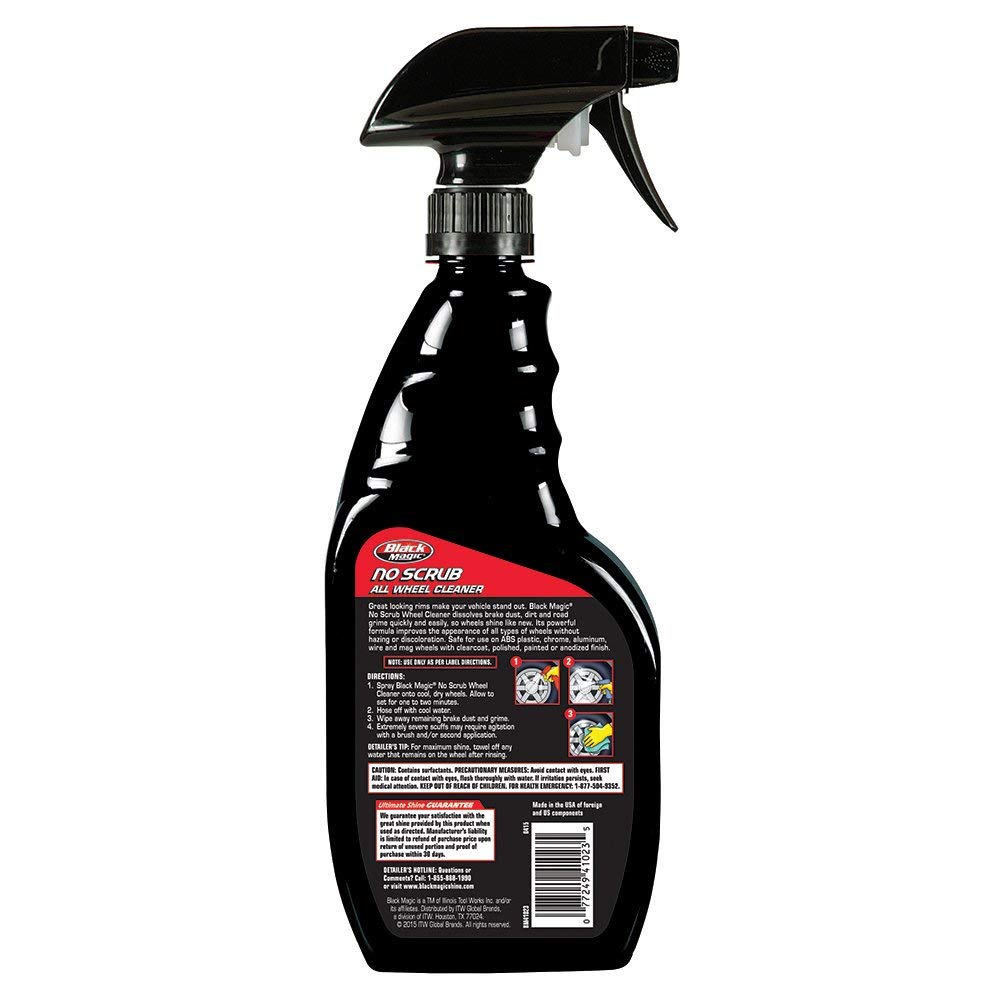 Black Magic Bm41023W-4Pk No Scrub All Wheel Cleaner, 23 Oz. (Pack Of 4)