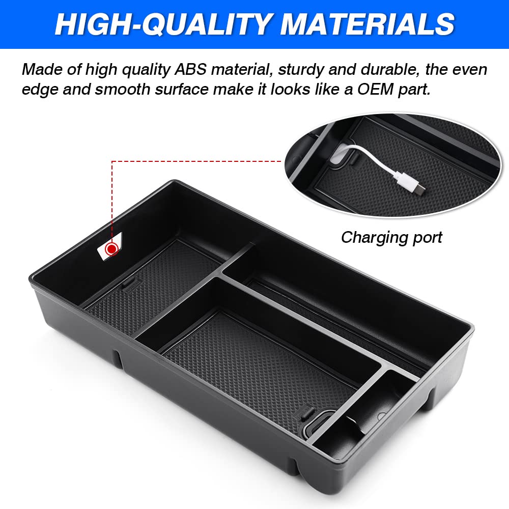Autorder Center Console Organizer For 2022 2023 2024 Lexus Nx Nx 250/Nx 350/Nx 350H Accessories Armrest Storage Box Secondary In
