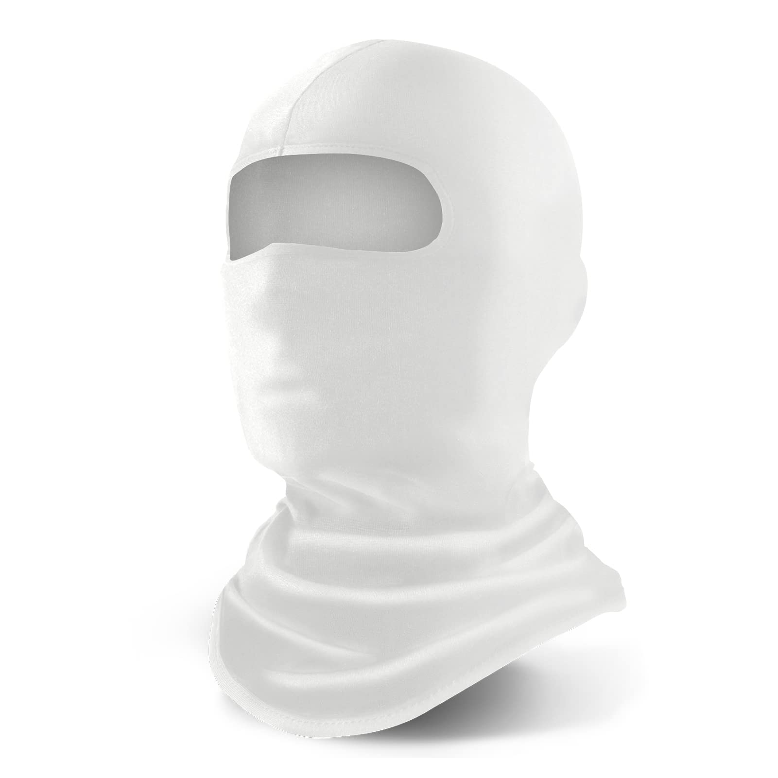 Yeslife Off-White Ski Mask, Balaclava Face Mask For Men And Women - Skiing, Snowboarding, Motorcycle, Uv Protection & Wind Protection, Hat