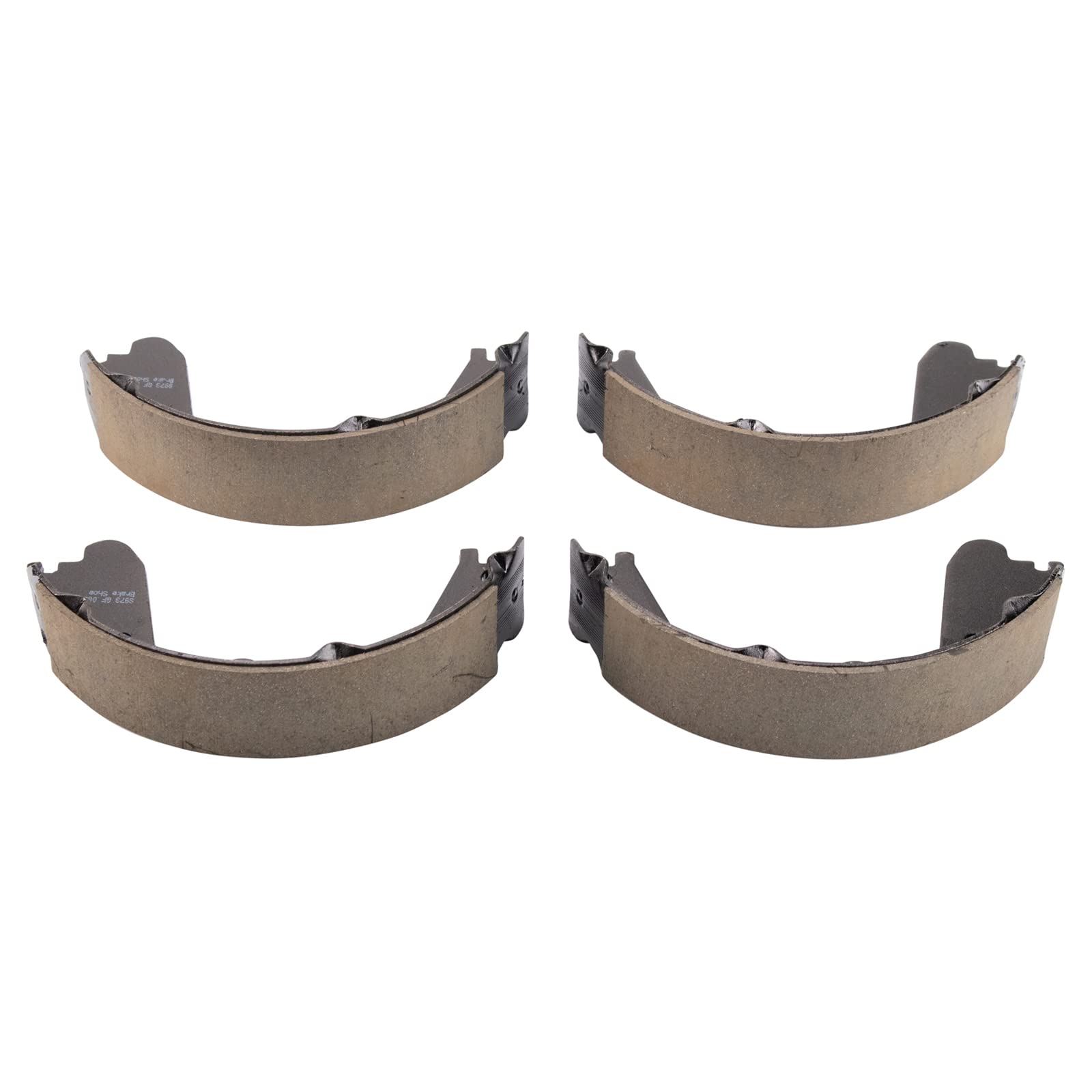 Trq Rear Brake Pad & Rotor Kit Brake Pads Brake Rotor Parking Brake Shoe Set Ceramic Compatible With 2008-2019 Chevrolet Express