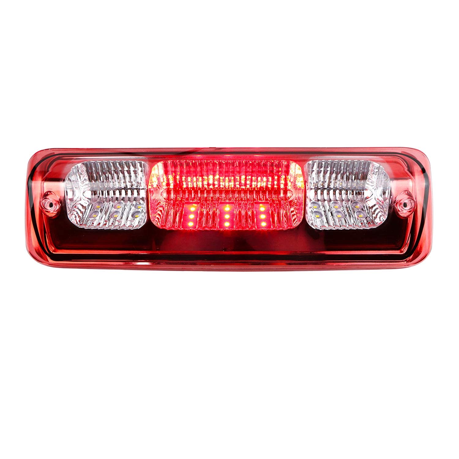 Led 3Rd Brake Light Assembly High Mount Brake Light Cargo Lamp Fit For Ford F150 (2004-2008), For Ford Explorer Sport Trac (2007-2010), For Lincoln Mark Lt (2006-2008) (Red Lens)