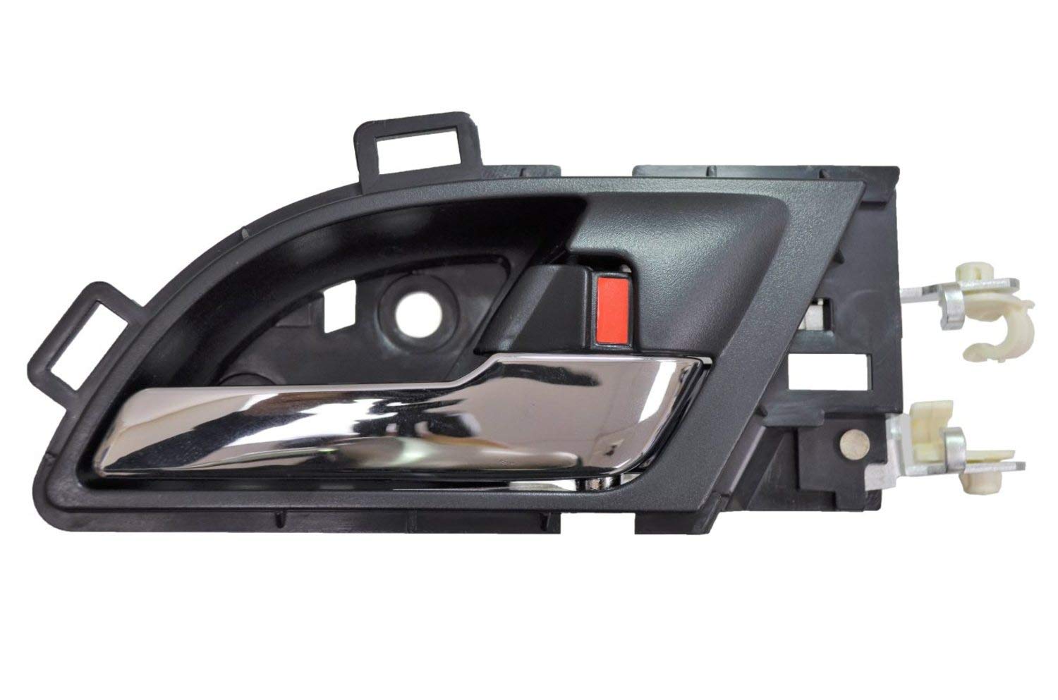 PT Auto Warehouse HO2515MARH  Interior Inner Inside Door Handle, Chrome Lever with Black Housing  Right Passenger Side