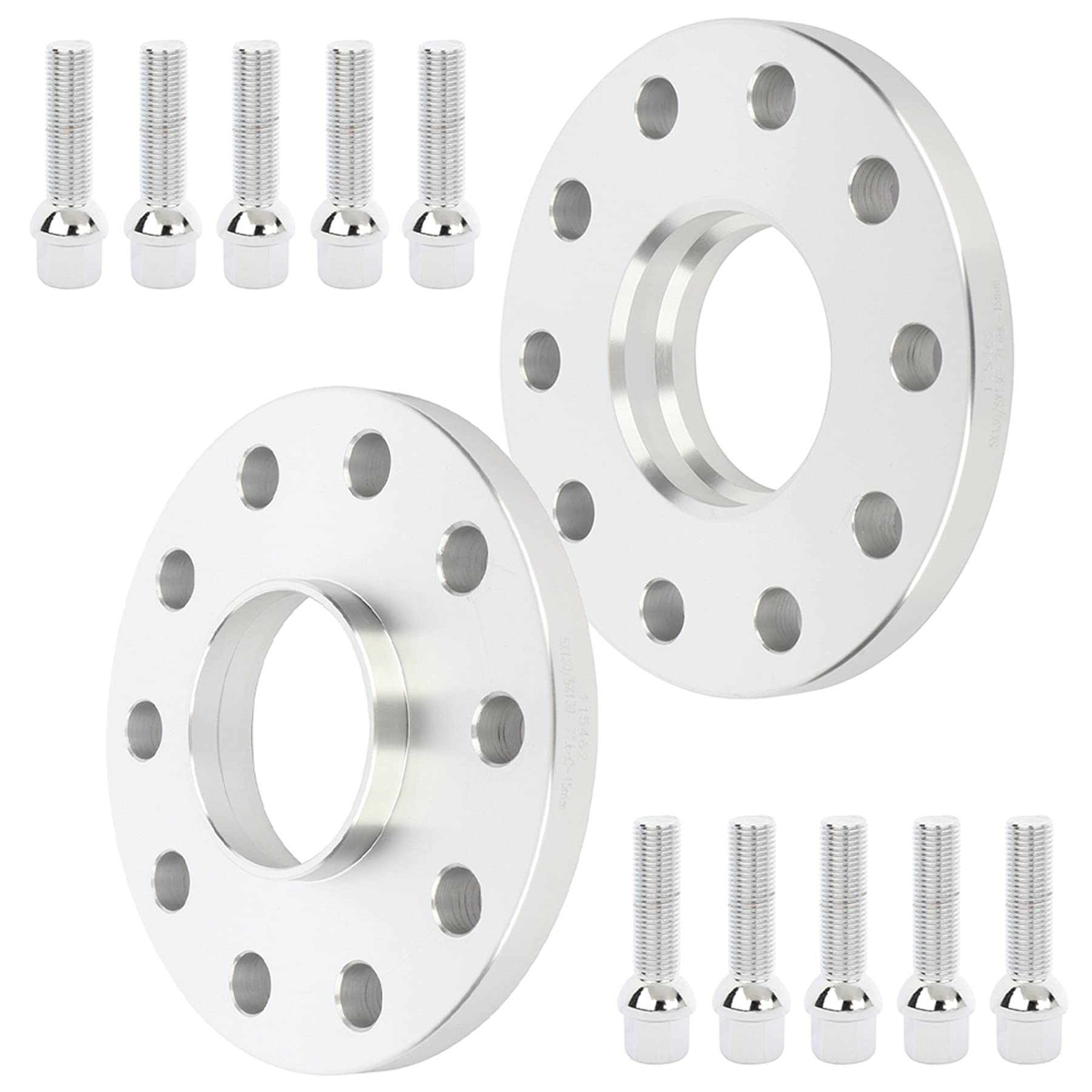 Eccpp 2Pcs) 5 Lug 5X130 Wheel Spacer Adapters 15Mm 5X130Mm To 5X130Mm 71.6Mm Fits For 2010-2016 For Cayenne For Boxster For Caym