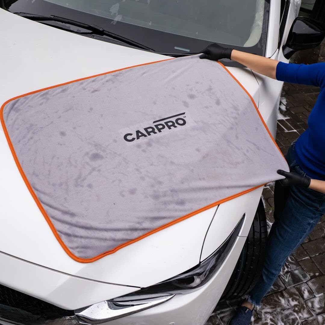 Carpro Dhydrate Drying Towel: Car Wash Drying Towel For Spotless Shine, Microfiber Edge, Lint Free, Tag Free, Cleaning Cloth Towel, Car Washing, Drying & Auto Detailing - 28' X 40' (Pack Of 1)