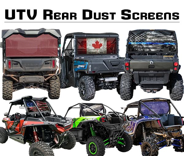 GrilleAdz Pioneer 1000-5 Rear Mesh Dust Screen - Black, Durable Mesh Construction