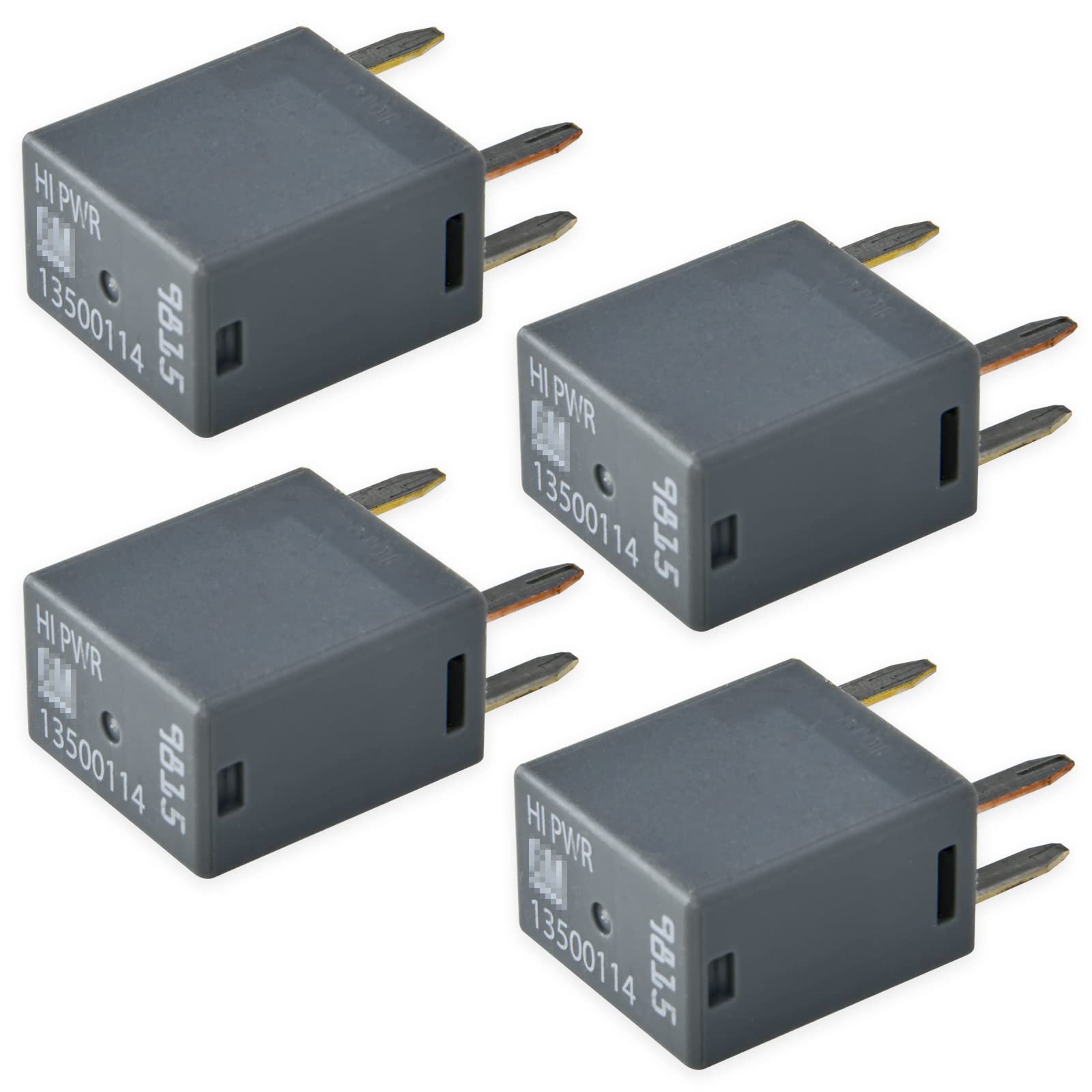 4 Pack High Power 4 Pin Fuse Box Relay # 13500114/8385 Compatible For Gm