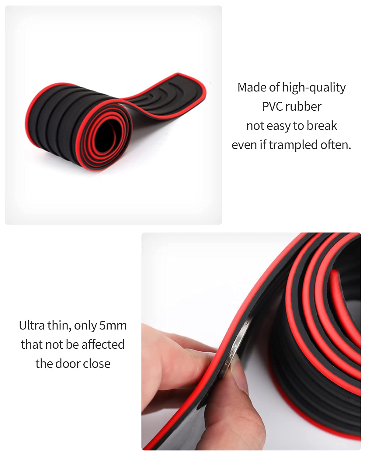Hocheslo Door Sill Plate Protectors For Car, Universal Door Entry Guards Sill Scuff Cover Panel Step Protector, Welcome Pedal Pr
