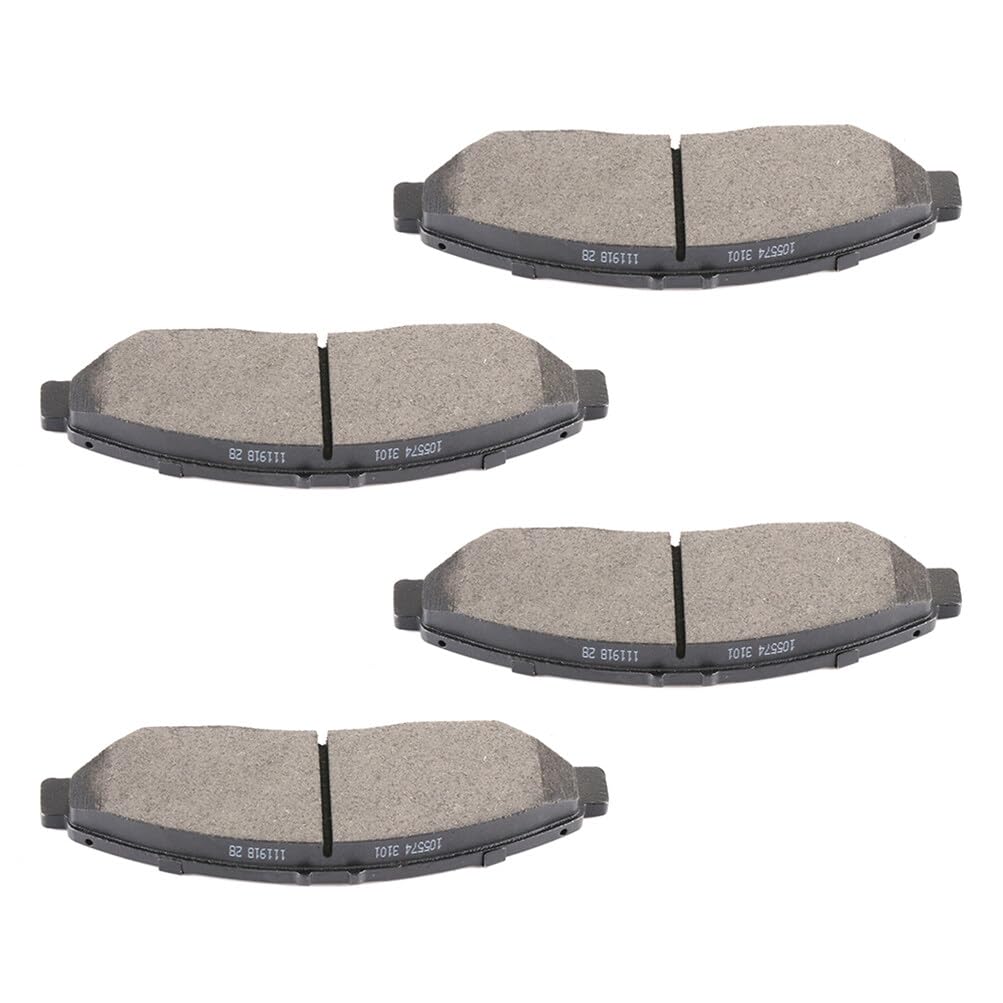 Cciyu D1378 Front Semi-Metallic Disc Brake Pads Kit For Acura Mdx 2007-2019,For Acura Zdx 2010-2013,For Honda Pilot 2009-2019,Fo
